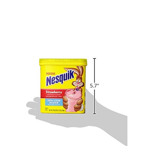 Nesquick Flavored Powder - Strawberry, 16 Ounce