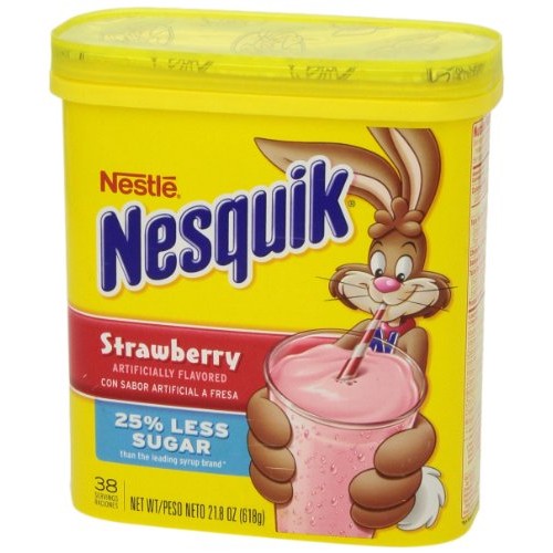 Nesquick Flavored Powder - Strawberry, 16 Ounce