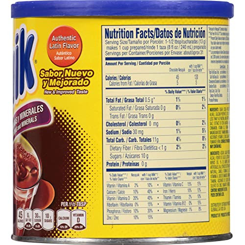 NESQUIK Chocolate Flavored Powder 14.1 oz Canister