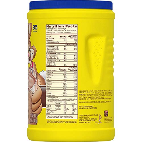 Nestle Nesquik Chocolate Powder, 41.97 Oz.