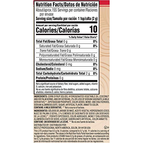 Coffee-Mate Lite Powdered Creamer Canisters-Original, 11 Oz, 3 Pk