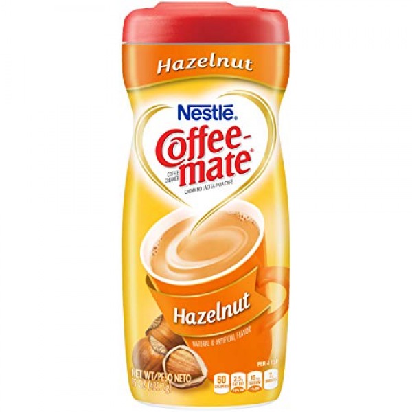 Coffee-Mate Coffee Creamer Hazelnut, 15 Ounce Pack of 6