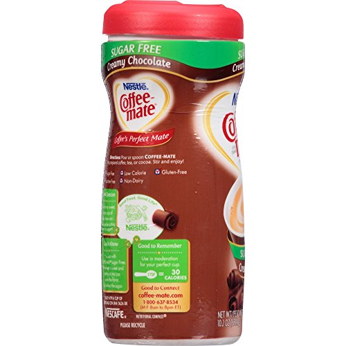 Coffee-Mate Creamy Chocolate Sugar Free Powder Coffee Creamer 10