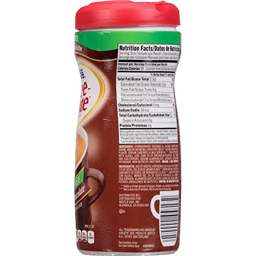 Coffee-Mate Creamy Chocolate Sugar Free Powder Coffee Creamer 10