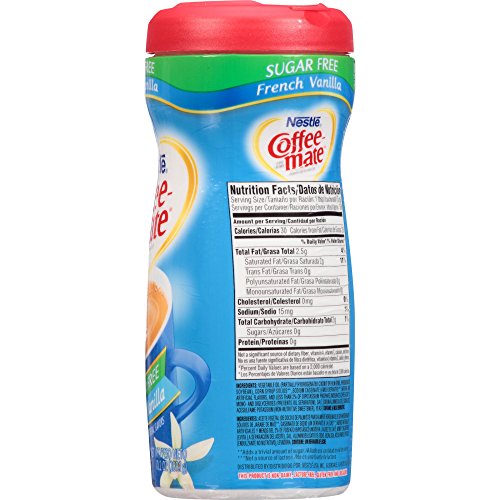 Coffee-Mate French Vanilla Sugar Free Powder Coffee Creamer 10.2