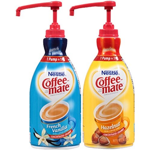 Coffee Mate Liquid Concentrate 1.5 Liter Pump Bottle - 2 Variety