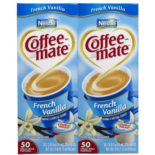 Coffee-Mate Liquid Creamer Singles - French Vanilla - 50 Ct - 2 Pk