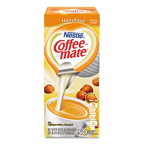 Coffee-Mate Liquid Creamer Singles - Hazelnut - 50 Ct
