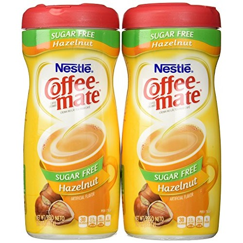 Coffeemate Sugar Free Hazelnut 10.2 Oz ,Pack Of 2