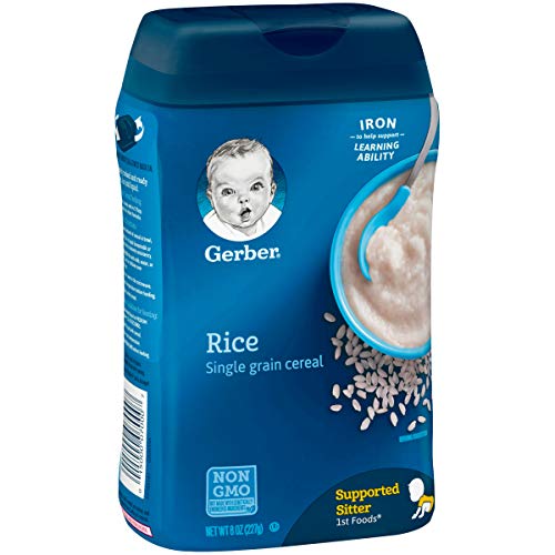 Gerber Single-Grain Rice Baby Cereal, 8 Oz Pack Of 6