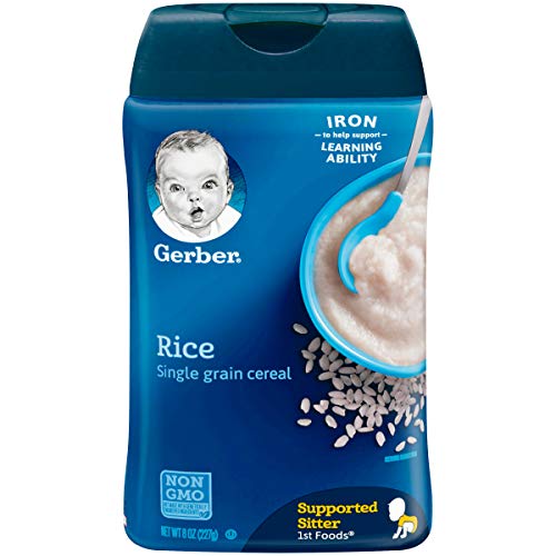 Gerber Single-Grain Rice Baby Cereal, 8 Oz Pack Of 6