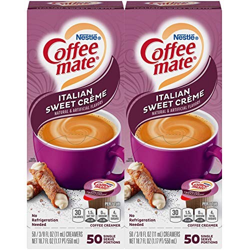 Coffee-Mate Coffee Creamer, Italian Sweet Creme Liquid Singles,