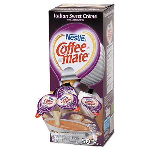 Liquid Coffee Creamer, Italian Sweet Creme, 0.38 Oz Mini Cups, 5