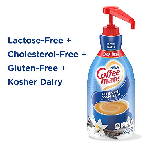 Nestle Coffee Mate Coffee Creamer, French Vanilla, Liquid Pump B