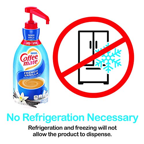 Nestle Coffee Mate Coffee Creamer, French Vanilla, Liquid Pump B