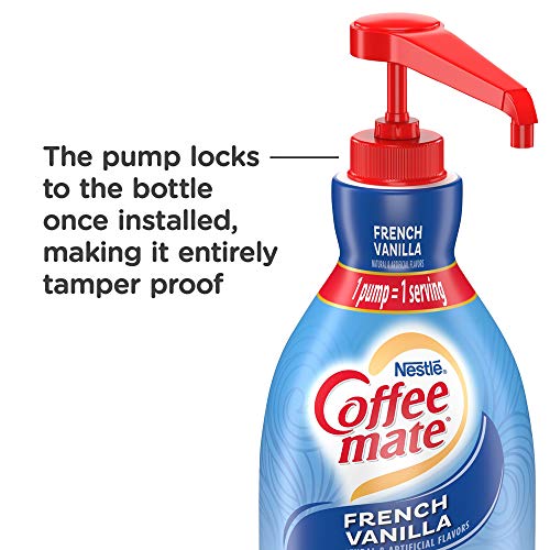 Nestle Coffee Mate Coffee Creamer, French Vanilla, Liquid Pump B