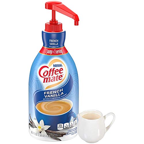 Nestle Coffee Mate Coffee Creamer, French Vanilla, Liquid Pump B