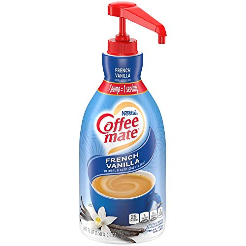 Nestle Coffee Mate Coffee Creamer, French Vanilla, Liquid Pump B