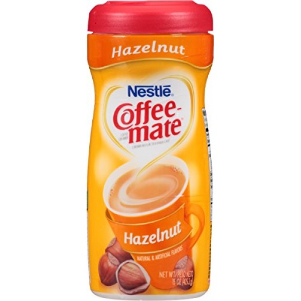 NESTLE COFFEE-MATE Coffee Creamer, Hazelnut 15oz powder creamer,...