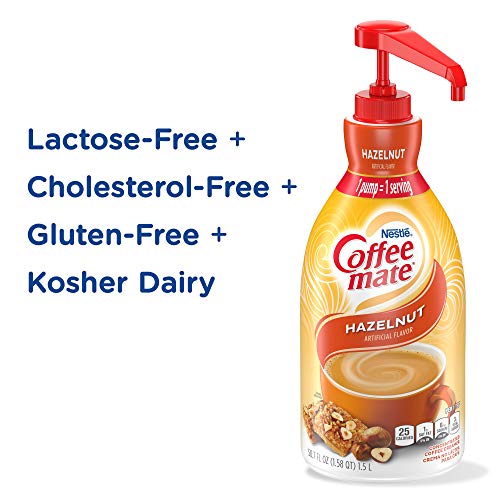 Nestle Coffee Mate Coffee Creamer,Hazelnut, Concentrated Liquid