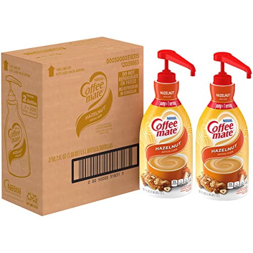 Nestle Coffee Mate Coffee Creamer,Hazelnut, Concentrated Liquid
