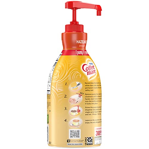 Nestle Coffee Mate Coffee Creamer,Hazelnut, Concentrated Liquid