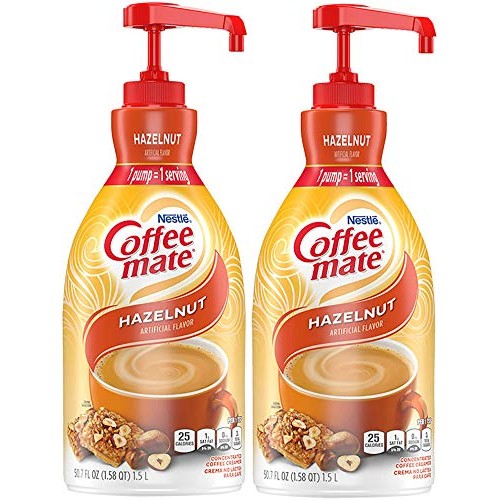 Nestle Coffee Mate Coffee Creamer,Hazelnut, Concentrated Liquid