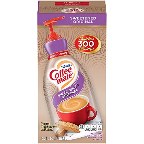 Nestle Coffee-Mate Coffee Creamer, Sweetened Original, Liquid Pu