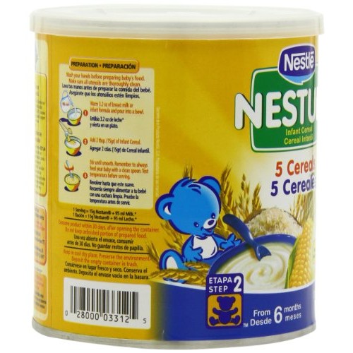 Nestle Nestum Infant Cereal 5 Cereals, 300-Grams Pack Of 6