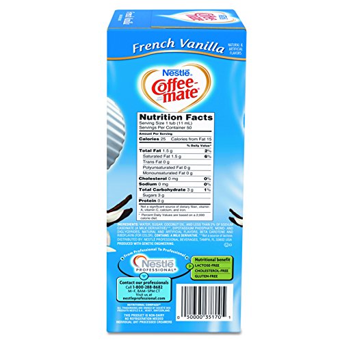 Coffee-Mate 35170Bx French Vanilla Creamer, 0.375Oz Box Of 50