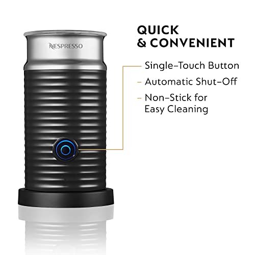 Nespresso 3694-Us-Bk Aeroccino3 Milk Frother, One Size, Black