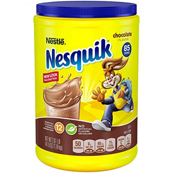 Nestle Nesquik Chocolate-Flavored Powder 2.61 lb. - Flavor of ...