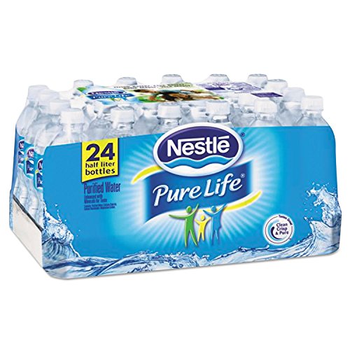 Nestle 101264Ct Pure Life Purified Water, 16.9 Oz Bottle, 24/Carton