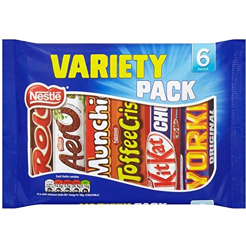 British Chocolate Variety Mix. Rolos, Aero, Munchies, Toffee Cri