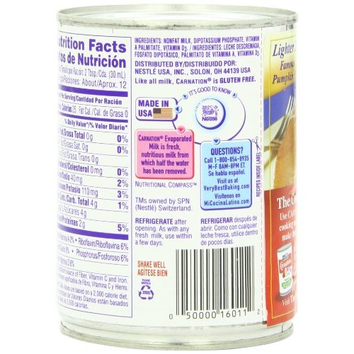 Carnation Evaporated Fat Free Milk Pack Of 4