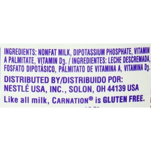 Carnation Evaporated Fat Free Milk Pack Of 4