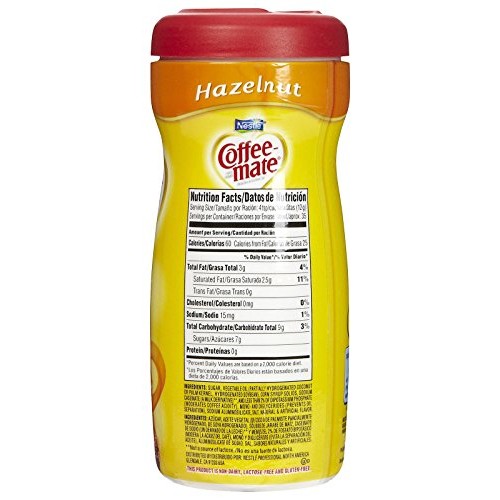 Coffee-Mate Powdered Creamer Canisters - Hazelnut - 15 Oz - 2 Pack