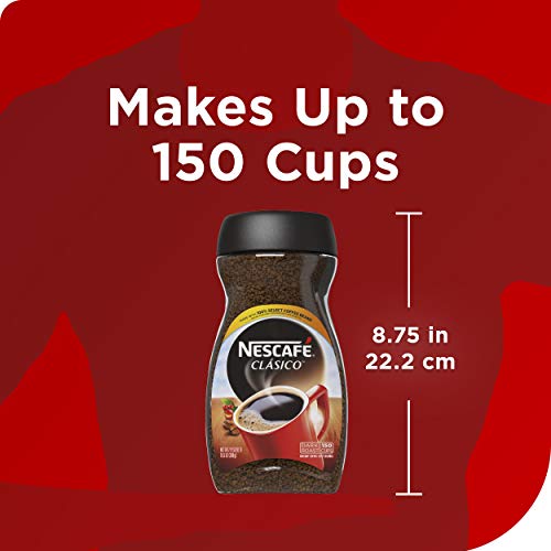 Nescafe Clasico Dark Roast Instant Coffee, 10.5 Oz