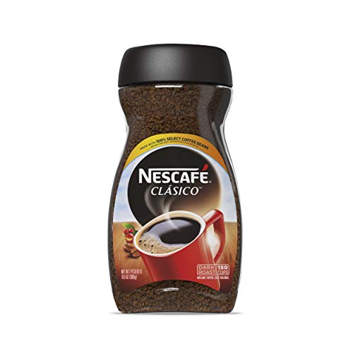 Nescafe Clasico Dark Roast Instant Coffee, 10.5 Oz