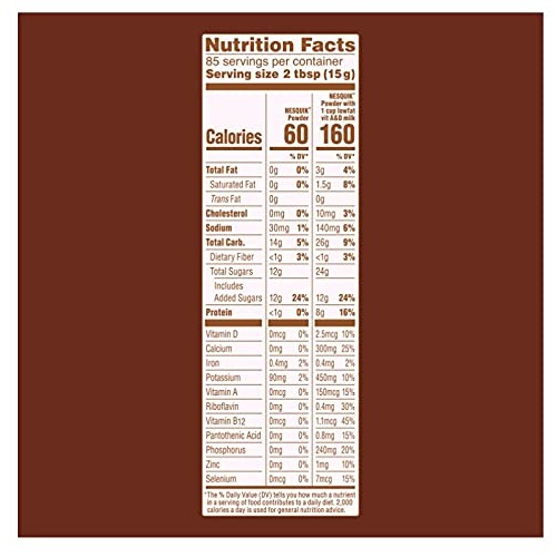 Nesquick Choclate Powder 44.9Oz 2.81Lbs