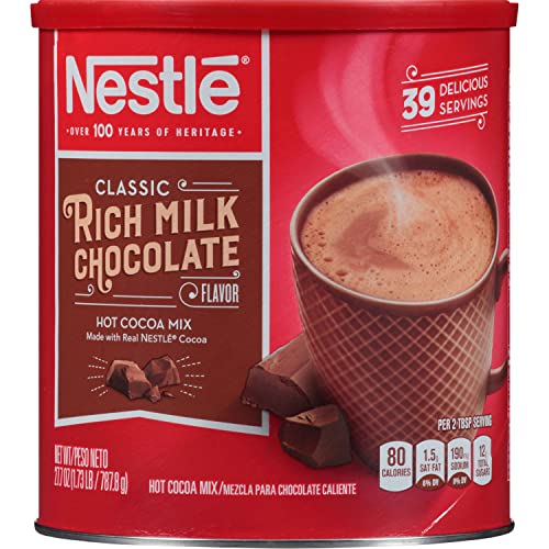 Nestle Classic Rich Milk Chocolate Hot Cocoa Mix, 27.7 Oz. Canis
