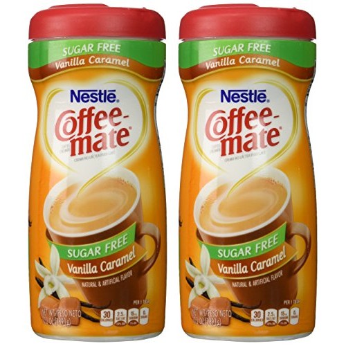 Coffeemate Carb Vanilla Caramel,2 Pack,10.2Oz Canister