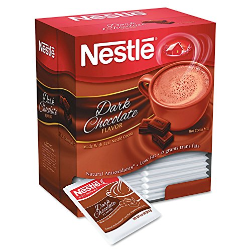 Instant Hot Cocoa Mix, Dark Chocolate, .71Oz, 50/Box