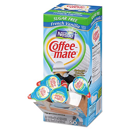 Coffee-Mate 91757 Sugar-Free French Vanilla Creamer, 0.375Oz, 50
