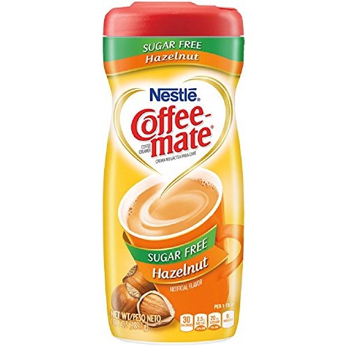 Nestle Coffeemate Sugar Free Hazelnut Coffee Creamer 10.2 Oz Pa