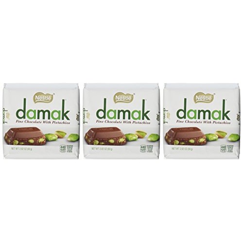 Nestle Damak Milk Chocolate With Pistachio 3 80G Bar Pack - Hala