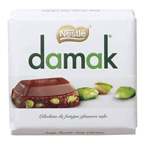 Nestle Damak Milk Chocolate With Pistachio 80G X 6 - Halal - Mad