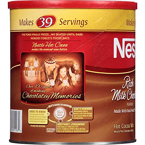 Nestle Hot Cocoa Mix Rich Milk Chocolate Flavor 27.7 Oz. Canister
