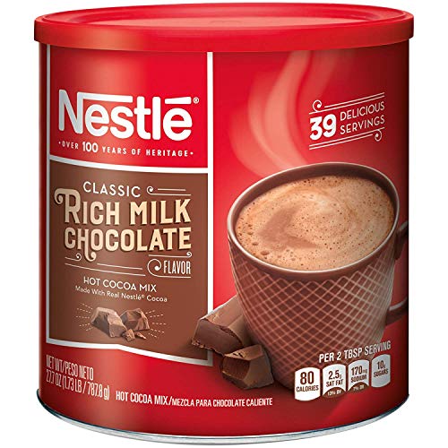 Nestle Hot Cocoa Mix Rich Milk Chocolate Flavor 27.7 Oz. Canister