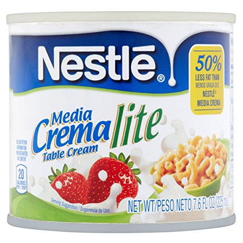 Nestle Media Crema Ligera - Lite Table Cream 7.6 Ounce Pack Of 2